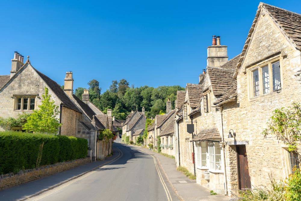 Street with houses